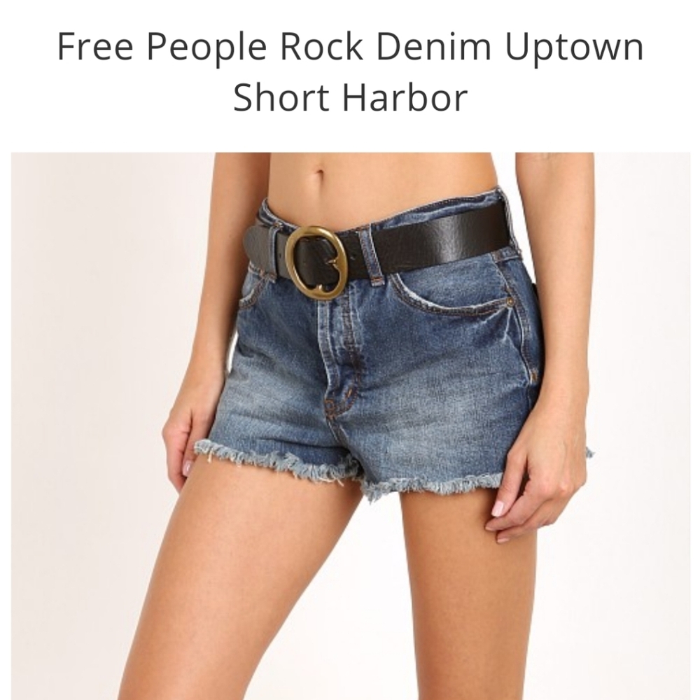 Free People Rock Denim Short Harbor